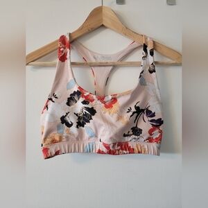 Pastel Floral Sports Bra